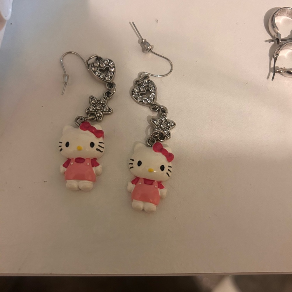 Hello kitty earrings